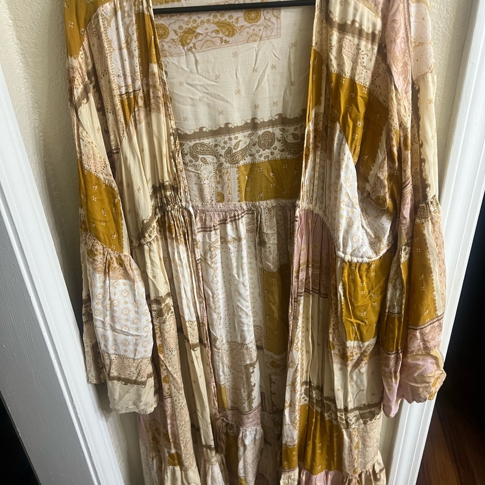VICI Bohemian Patchwork Maxi Kimono